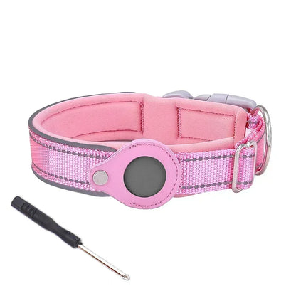 Collar with Waterproof AirTag Case