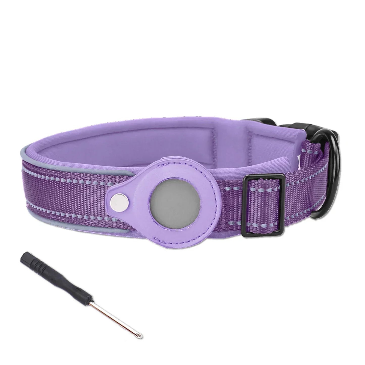 Collar with Waterproof AirTag Case