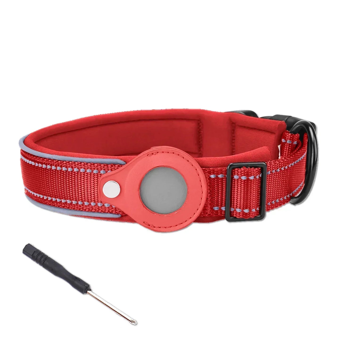 Collar with Waterproof AirTag Case