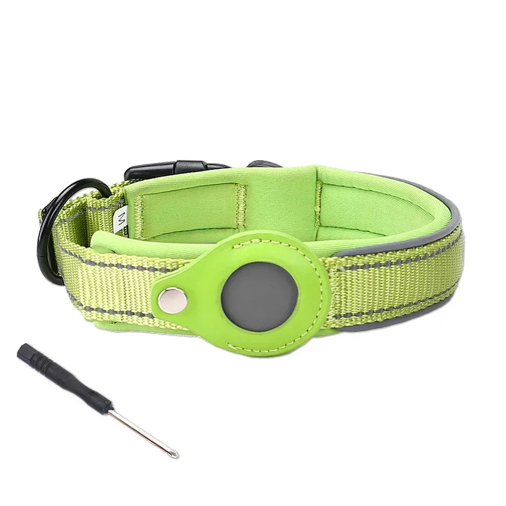 Collar with Waterproof AirTag Case