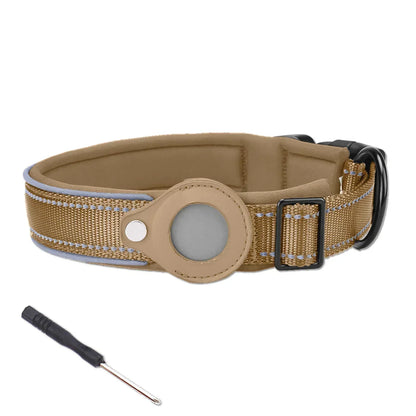 Collar with Waterproof AirTag Case